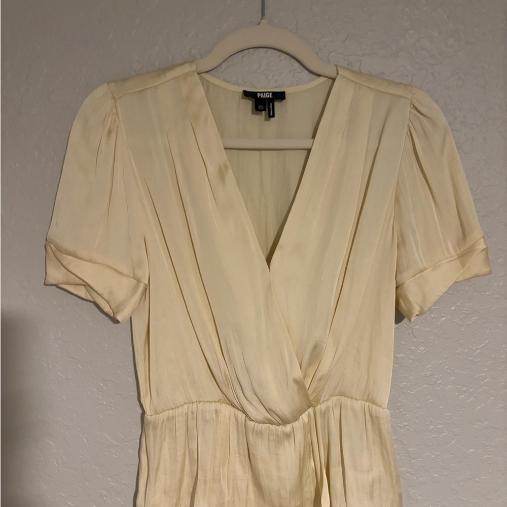 PAIGE Butter Yellow V-Neck Top